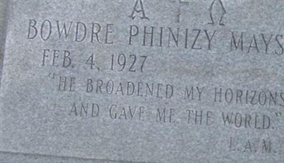 Bowdre Phinizy Mays, Jr on Sysoon
