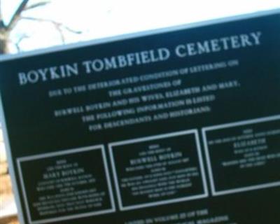 Boykin Cemetery on Sysoon