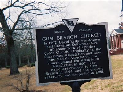 Gum Branch Baptist Church Cemetery on Sysoon