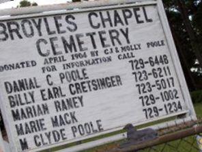 Broyles Chapel Cemetery on Sysoon