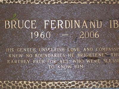 Bruce Ferdinand Ibs on Sysoon