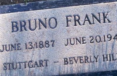 Bruno Frank on Sysoon