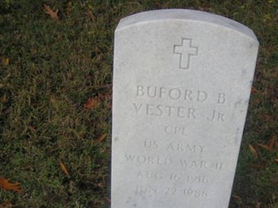 Buford B Vester, Jr on Sysoon