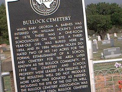 Bullock Cemetery on Sysoon