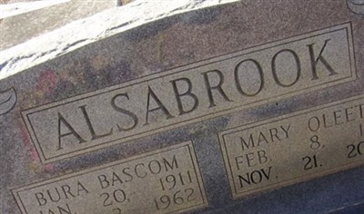 Bura Bascom Alsabrook on Sysoon