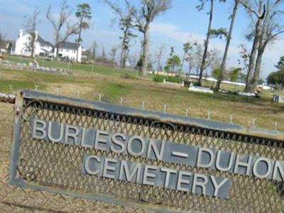 Burleson-Duhon Cemetery on Sysoon