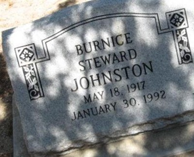 Burnice Steward Johnson on Sysoon