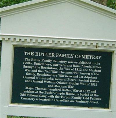 Butler Family Cemetery on Sysoon