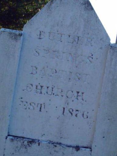 Butler Springs Cemetery on Sysoon