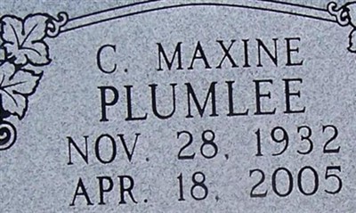 C. Maxine Plumlee on Sysoon