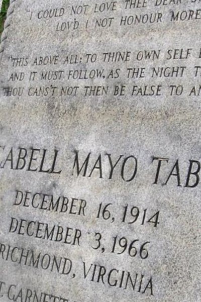 Cabell Mayo Tabb on Sysoon