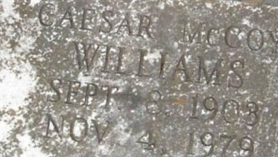 Caesar McCoy Williams on Sysoon