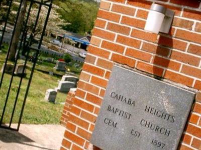 Cahaba Heights Baptist Church Cemetery on Sysoon