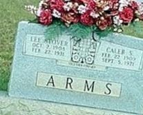 Caleb Sewell Arms on Sysoon