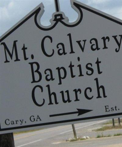 Mount Calvary Baptist Church Cemetery on Sysoon