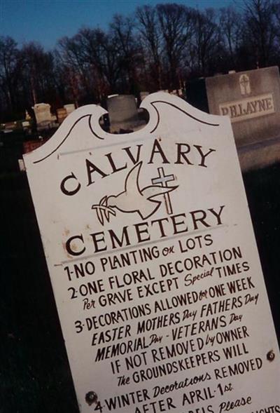 Calvary Cemetery on Sysoon