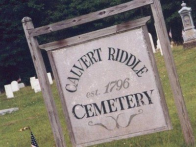 Calvert Riddle Cemetery on Sysoon