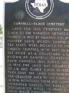 Campbell-Elrod Cemetery on Sysoon