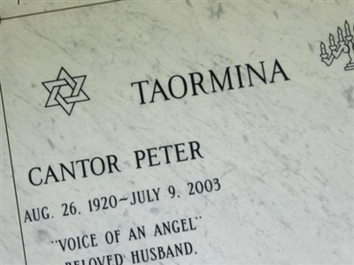 Cantor Peter Taormina on Sysoon