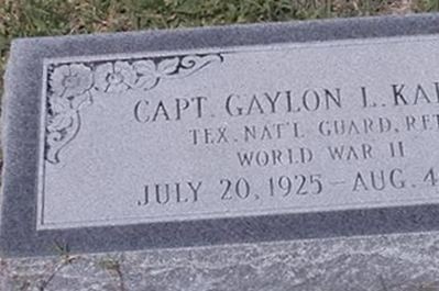Capt Gaylon L. Kaiser on Sysoon