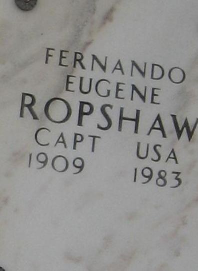 Captain Fernando Eugene Ropshaw on Sysoon