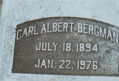 Carl Albert Bergman on Sysoon
