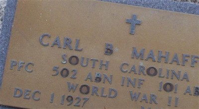 Carl B Mahaffey on Sysoon