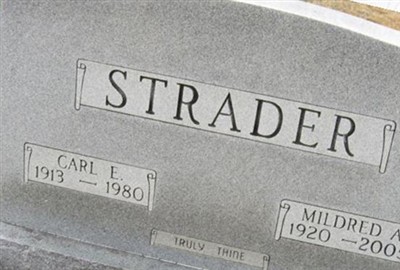 Carl Elmore Strader on Sysoon