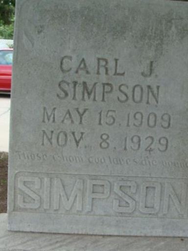 Carl J Simpson on Sysoon