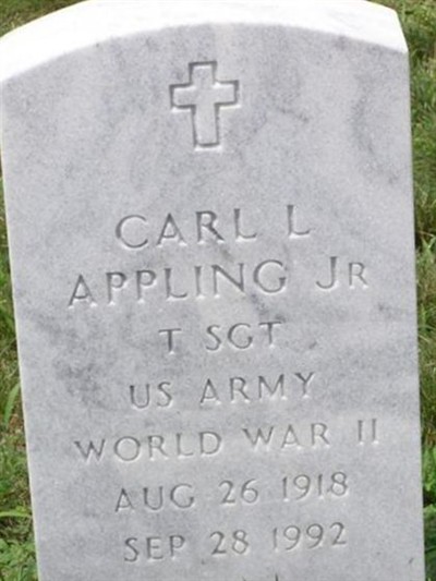 Carl L Appling, Jr on Sysoon