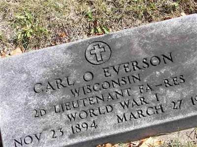 Carl O Everson on Sysoon