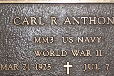 Carl R Anthony on Sysoon