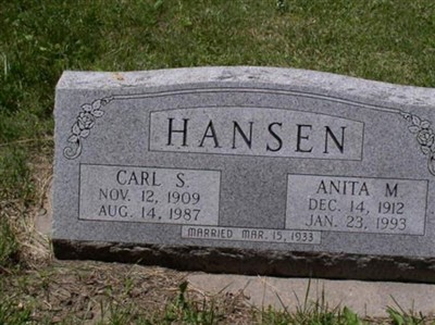 Carl S Hansen, Find a grave on Sysoon Carl S Hansen on Sysoon