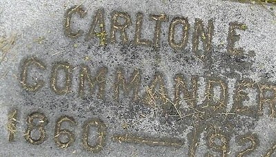 Carlton E. Commander, Find a grave on Sysoon Carlton E. Commander on Sysoon