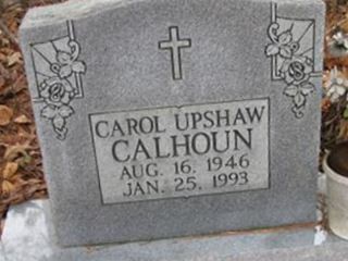Carol Upshaw Calhoun on Sysoon