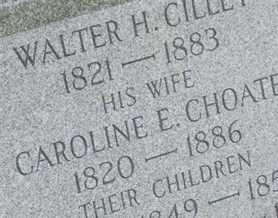 Caroline E. Choate Cilley on Sysoon
