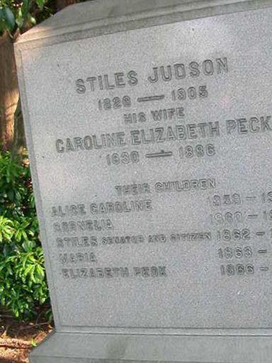 Caroline Elizabeth Peck Judson on Sysoon