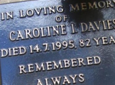 Caroline I Davies on Sysoon