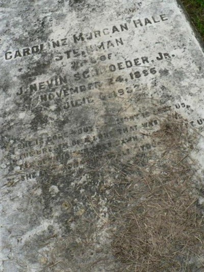 Caroline Morgan Hale Steinman Schroeder on Sysoon