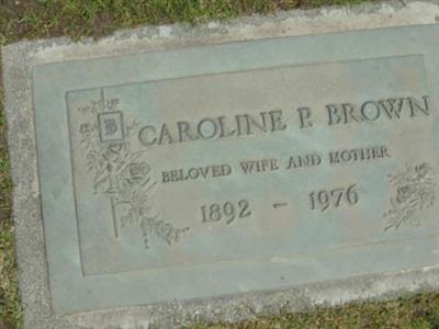 Mrs Caroline Pedro Bickers Brown on Sysoon