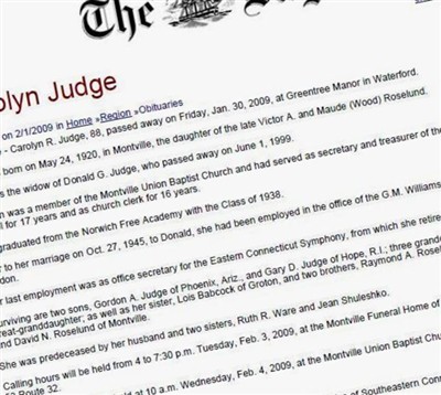 Carolyn R Roselund Judge on Sysoon