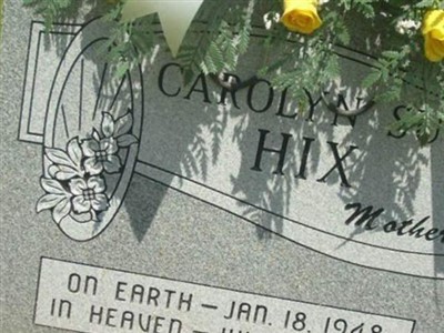 Carolyn Sue Hix on Sysoon