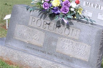 Carrie Belle Roberson on Sysoon