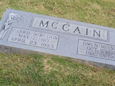 Carrie Scruggs McCain on Sysoon