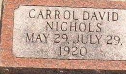 Carrol David Nichols on Sysoon