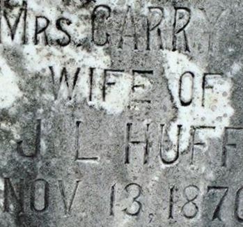Carry C. Huff on Sysoon
