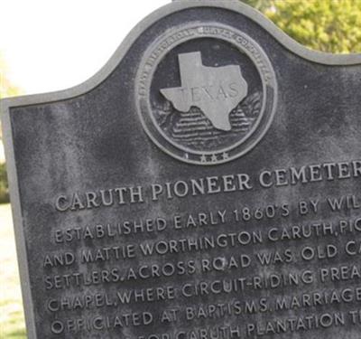 Caruth Pioneer Cemetery on Sysoon