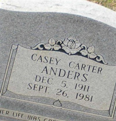Casey Carter Anders on Sysoon