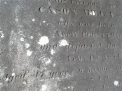 Cason Hill, Find a grave on Sysoon Cason Hill on Sysoon
