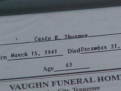 Casto Thurman on Sysoon